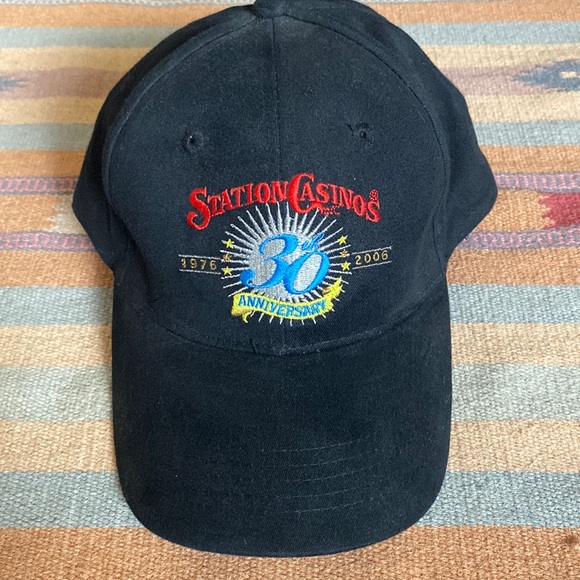 Other - Station Casinos Las Vegas 30th Anniversary Black Embroidered Ball Cap